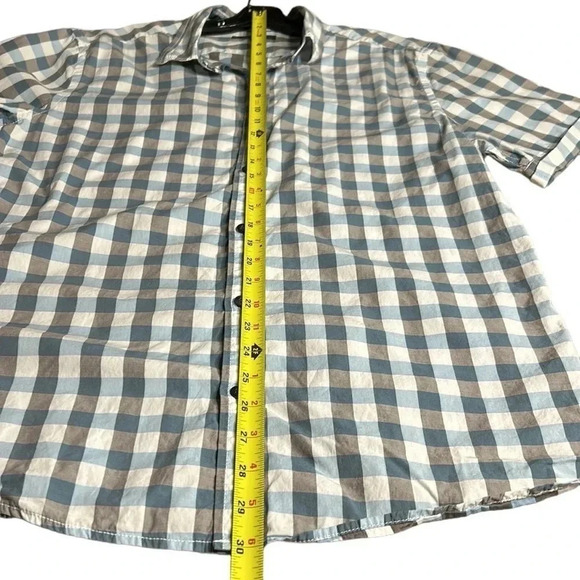 Retro  Y2K RW&Co checkered cotton short sleeve shirt.PTP 22”. 
Exc cond - Picture 7 of 11